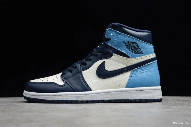 - 555088-140 Jordan Retro High Blue UNC University | OG 1 Obsidian Air 1123